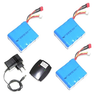 gt8008-qs8008 helicopter parts 3*battery 14.8V 3000mAh + balance box + charger - Click Image to Close